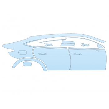PAINT PROTECTION KIT - 2025 MERCEDES-BENZ GLC-CLASS 300 COUPE AMG LINE FULL PASSENGER SIDE - PRECUT PPF CLEAR BRA WRAP