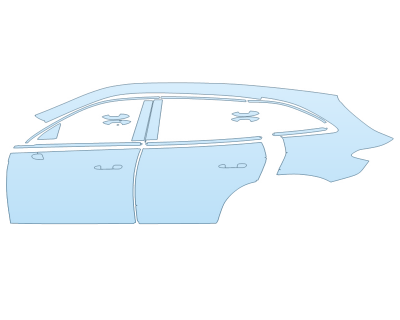 PAINT PROTECTION KIT - 2025 MERCEDES-BENZ GLC-CLASS 300 SUV DRIVER SIDE - PRECUT PPF CLEAR BRA WRAP