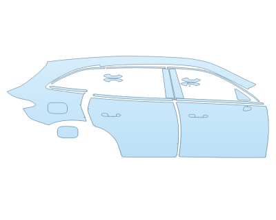 PAINT PROTECTION KIT - 2025 MERCEDES-BENZ GLC-CLASS 300 SUV PASSENGER SIDE - PRECUT PPF CLEAR BRA WRAP