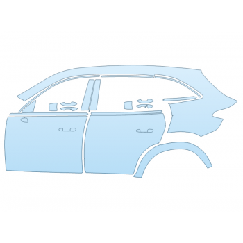 PAINT PROTECTION KIT - 2025 MERCEDES-BENZ GLC-CLASS 300 SUV AMG LINE DRIVER SIDE - PRECUT PPF CLEAR BRA WRAP