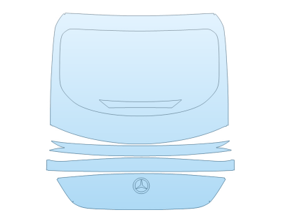 PAINT PROTECTION KIT - 2025 MERCEDES-BENZ GLC-CLASS AMG 43 COUPE FULL REAR HATCH NO BADGES - PRECUT PPF CLEAR BRA WRAP