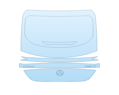 PAINT PROTECTION KIT - 2025 MERCEDES-BENZ GLC-CLASS AMG 43 COUPE FULL REAR HATCH W BADGES - PRECUT PPF CLEAR BRA WRAP
