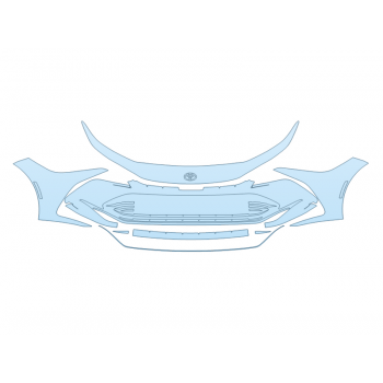 PAINT PROTECTION KIT - 2025 TOYOTA CROWN NIGHTSHADE BUMPER - PRECUT PPF CLEAR BRA WRAP