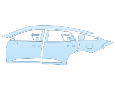 PAINT PROTECTION KIT - 2025 TOYOTA CROWN NIGHTSHADE DRIVER SIDE - PRECUT PPF CLEAR BRA WRAP