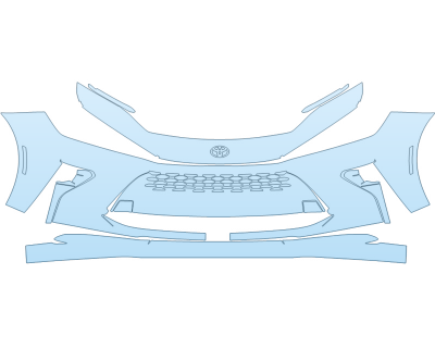PAINT PROTECTION KIT - 2025 TOYOTA CROWN SIGNIA XLE BUMPER - PRECUT PPF CLEAR BRA WRAP