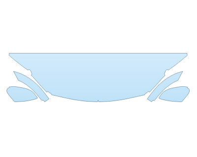 PAINT PROTECTION KIT - 2025 TOYOTA CROWN SIGNIA XLE HOOD FENDERS MIRRORS 18 INCH WRAPPED EDGES - PRECUT PPF CLEAR BRA WRAP
