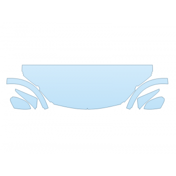 PAINT PROTECTION KIT - 2025 TOYOTA CROWN SIGNIA XLE HOOD FENDERS MIRRORS 24 INCH WRAPPED EDGES - PRECUT PPF CLEAR BRA WRAP