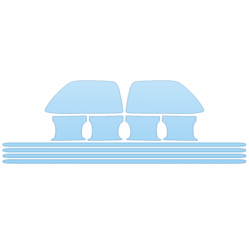 2021 FORD F-250 SUPER DUTY KING RANCH MIRRORS DOOR CUPS DOOR EDGES