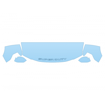 2021 FORD F-250 SUPER DUTY PLATINUM HOOD FENDERS MIRRORS 24 INCH STRAIGHT (WRAPPED EDGES)