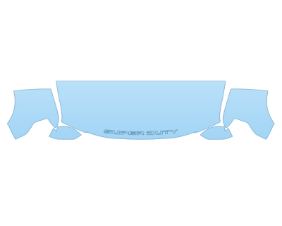 2021 FORD F-350 SUPER DUTY LIMITED HOOD FENDERS MIRRORS 30 INCH STRAIGHT (WRAPPED EDGES)