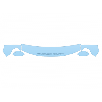 2021 FORD F-350 SUPER DUTY XL HOOD FENDERS MIRRORS 18 INCH (WRAPPED EDGES)