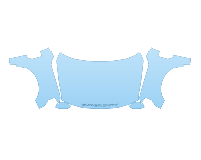 2021 FORD F-350 SUPER DUTY XL HOOD FENDERS MIRRORS FULL (WRAPPED EDGES)