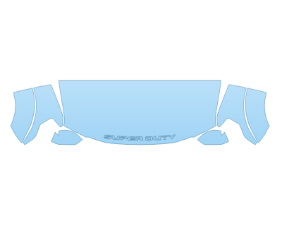 2021 FORD F-450 SUPER DUTY LARIAT HOOD FENDERS MIRRORS 30 INCH STRAIGHT