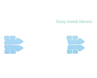 2023 GMC SIERRA 1500 SLT MIRRORS DOOR CUPS