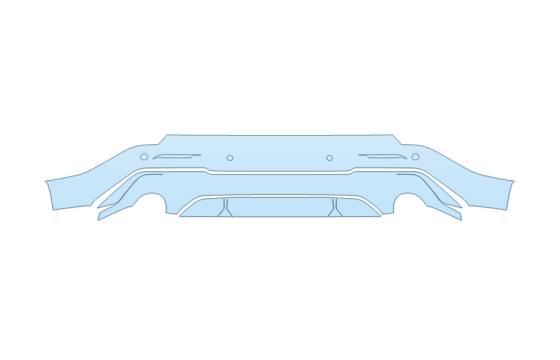 2027 ACURA ADX A-SPEC REAR BUMPER W SENSORS