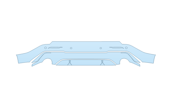 2027 ACURA ADX A-SPEC ADVANCE REAR BUMPER W SENSORS
