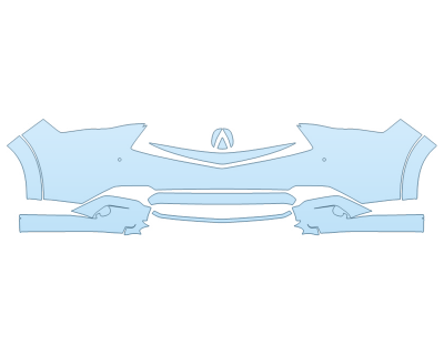 2025 ACURA ADX BASE BUMPER W SENSORS