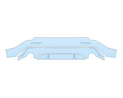 2025 ACURA ADX BASE REAR BUMPER