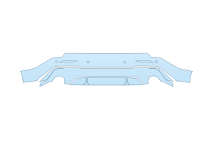 2027 ACURA ADX BASE REAR BUMPER W SENSORS