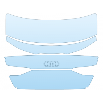 2025 AUDI RS3 SEDAN 60 INCH FULL REAR HATCH W CARBON FIBER SPOILER NO BADGES