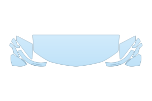 2027 CHEVROLET BLAZER EV LT HOOD FENDERS MIRRORS 24 INCH (WRAPPED EDGES)