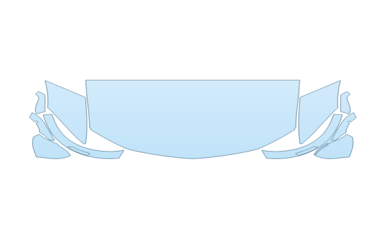2027 CHEVROLET BLAZER EV LT HOOD FENDERS MIRRORS 30 INCH (WRAPPED EDGES)