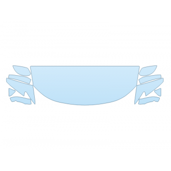 2025 CHRYSLER GRAND CARAVAN SXT HOOD FENDERS MIRRORS 24 INCH (WRAPPED EDGES)