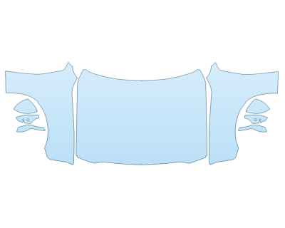 2024 DODGE CHARGER SCAT PACK HOOD FENDERS MIRRORS FULL (WRAPPED EDGES) NO BADGES