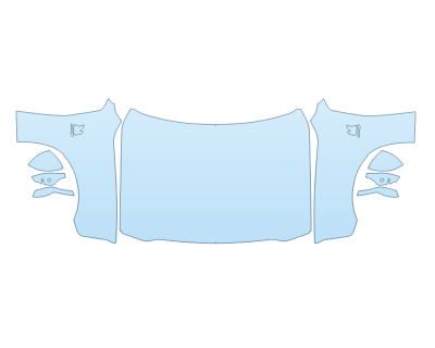 2024 DODGE CHARGER SCAT PACK HOOD FENDERS MIRRORS FULL (WRAPPED EDGES) W BADGES