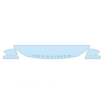 2025 FORD EXPEDITION KING RANCH HOOD FENDERS MIRRORS 18 INCH (WRAPPED EDGES)