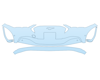 2026 FORD MUSTANG MACH-E PREMIUM BUMPER W SENSORS PLATE CUT OUT 2026 FORD MUSTANG MACH-E PREMIUM BUMPER W SENSORS PLATE CUT OUT