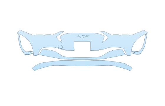 2027 FORD MUSTANG MACH-E SELECT BUMPER PLATE CUT OUT 2027 FORD MUSTANG MACH-E SELECT BUMPER PLATE CUT OUT