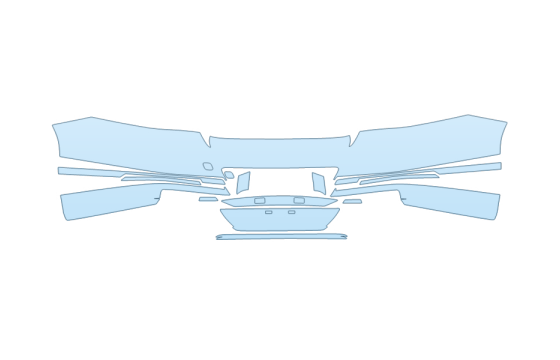 2027 GENESIS G90 3.5T E-SUPERCHARGER REAR BUMPER 2027 GENESIS G90 3.5T E-SUPERCHARGER REAR BUMPER