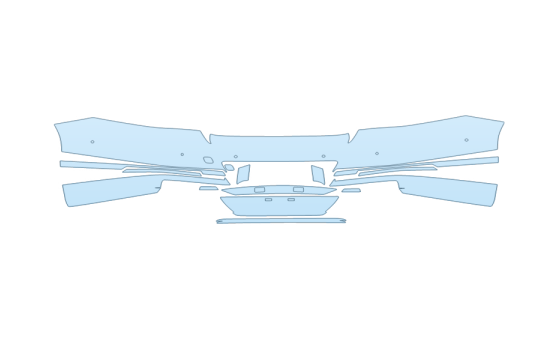 2027 GENESIS G90 3.5T E-SUPERCHARGER REAR BUMPER W SENSORS 2027 GENESIS G90 3.5T E-SUPERCHARGER REAR BUMPER W SENSORS