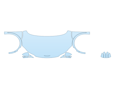 2026 GENESIS GV60 PERFORMANCE HOOD FENDERS MIRRORS FULL (WRAPPED EDGES)