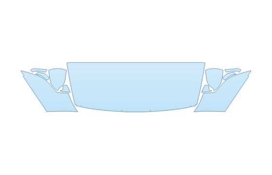 2027 GENESIS GV80 3.5T V6 HOOD FENDERS MIRRORS 30 INCH (WRAPPED EDGES)