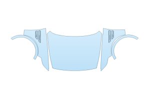 2027 GENESIS GV80 3.5T V6 HOOD FENDERS MIRRORS FULL (WRAPPED EDGES)