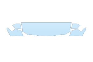 2027 GMC YUKON XL DENALI HOOD FENDERS MIRRORS 24 INCH (WRAPPED EDGES)