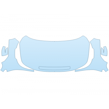 2026 HONDA PASSPORT RTL BLACKOUT HOOD FENDERS MIRRORS 60 INCH FULL (WRAPPED EDGES)