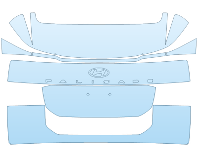 2026 HYUNDAI PALISADE HYBRID CALLIGRAPHY REAR HATCH W/EMBLEMS