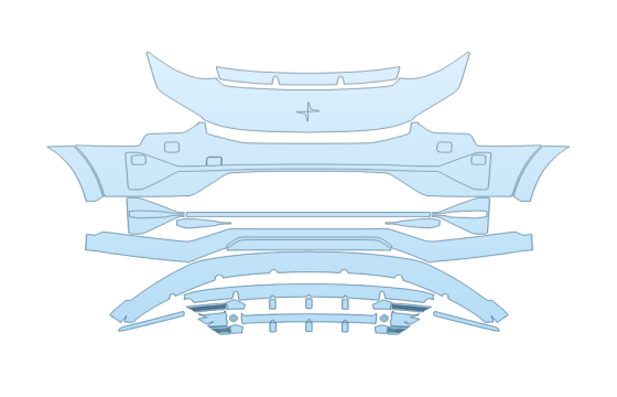 2027 POLESTAR POLESTAR 3 BASE BUMPER 2027 POLESTAR POLESTAR 3 BASE BUMPER