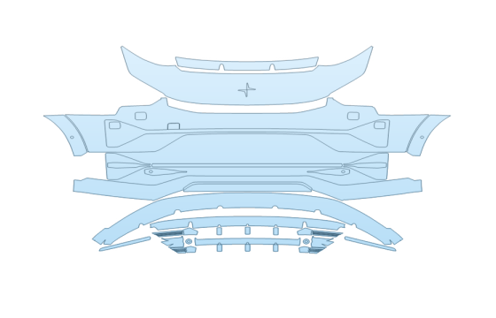 2027 POLESTAR POLESTAR 3 BASE BUMPER W SENSORS 2027 POLESTAR POLESTAR 3 BASE BUMPER W SENSORS