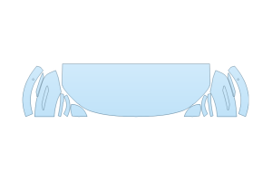 2027 POLESTAR POLESTAR 3 BASE HOOD FENDERS MIRRORS 24 INCH (WRAPPED EDGES)
