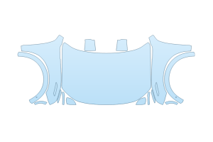 2027 POLESTAR POLESTAR 3 BASE HOOD FENDERS MIRRORS FULL (WRAPPED EDGES)