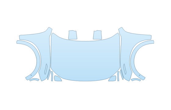 2027 POLESTAR POLESTAR 3 BASE HOOD FENDERS MIRRORS FULL (WRAPPED EDGES) 2027 POLESTAR POLESTAR 3 BASE HOOD FENDERS MIRRORS FULL (WRAPPED EDGES)