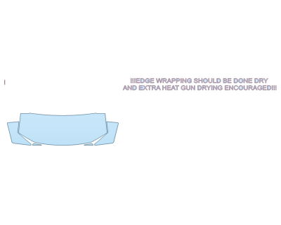 2026 TESLA CYBERTRUCK RWD HOOD FENDERS MIRRORS 30 INCH (WRAPPED EDGES)