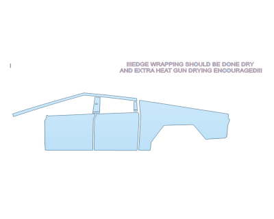 2026 TESLA CYBERTRUCK RWD (WRAPPED EDGES) DRIVER SIDE