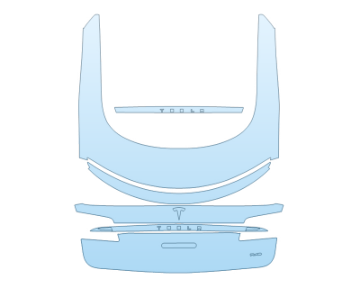 2026 TESLA MODEL S PLAID REAR HATCH W/EMBLEMS