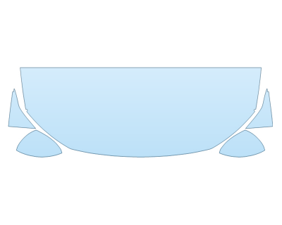 2026 VOLKSWAGEN JETTA SE HOOD FENDERS MIRRORS 24 INCH (WRAPPED EDGES)