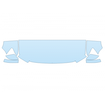 2026 VOLKSWAGEN TAOS S HOOD FENDERS MIRRORS 24 INCH (WRAPPED EDGES)